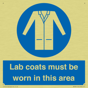 Lab coats must be worn in this area